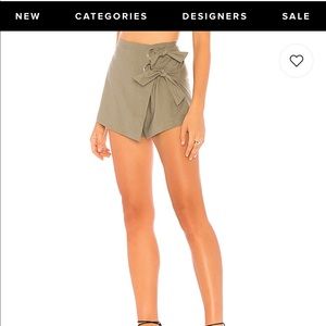 Alaya Grommet Skort Olive from Revolve